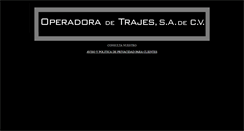 Desktop Screenshot of operadoradetrajes.com