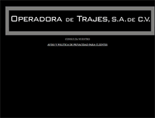 Tablet Screenshot of operadoradetrajes.com